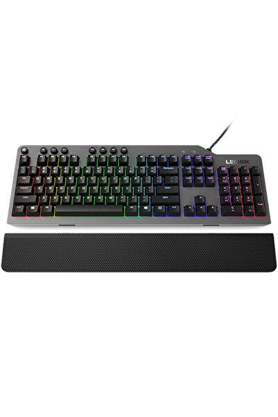 LENOVO Legion K500 Μηχανικό Πληκτρολόγιο Gaming, RGB, Κόκκινοι Διακόπτες, Σιδ...