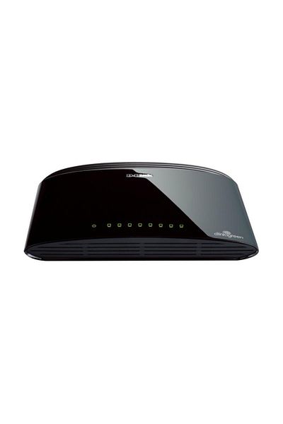 D-Link Switch DES-1008D, 8 port, 10/100 Mbps