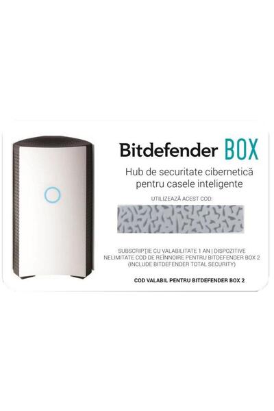 BITDEFENDER Cartelă de răzuire pentru abonament BOX, Dispozitive nelimitate, ...
