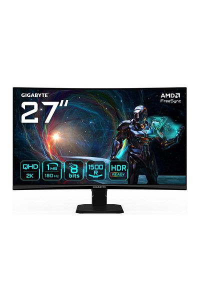 Gigabyte Monitor Gaming GS27QCA, Panel Size: 27 inch, Panel Backlight/ Type: EDGE, Display Surf