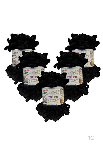 Mira 5 Rolls of puffy Wool Yarn for Blankets and Bedspreads