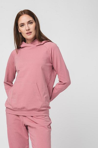 Pegas WOMEN'S COTTON RAGLAN SWEATSHIRT PINK-M