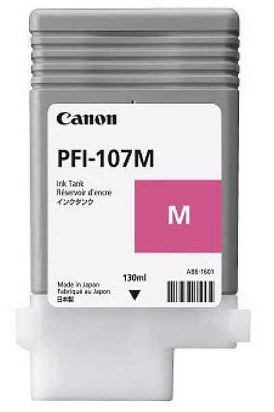 Canon PFI-107M ink cartridge, magenta, capacity 130ml, for iPF680/685, iPF780/785,