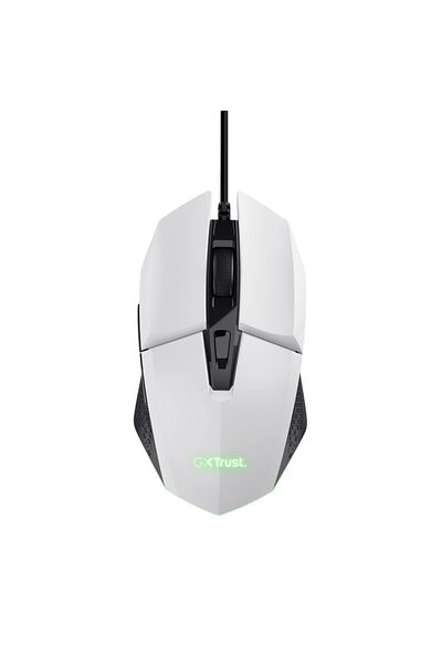 Trust Felox GXT110W wired mouse, maximum resolution 6400 DPI, white