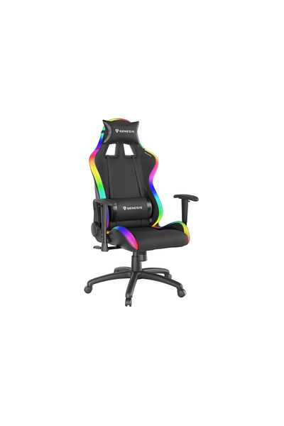 Genesis Trit 500 gaming chair, eco-leather + textile material, RGB lighting, adjustable in height
