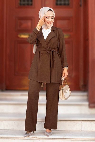EBRUTESETTÜR Blazer Jacket Hijab Double Suit