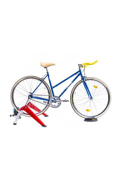Pegas Pegas magnetic home trainer, with resistance level adjustment lever, 24''-29'' wheel with wheel support