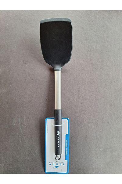EMPA A V M Ivory Fireproof Non-Stick Stainless Steel Tip Silicone Sptula