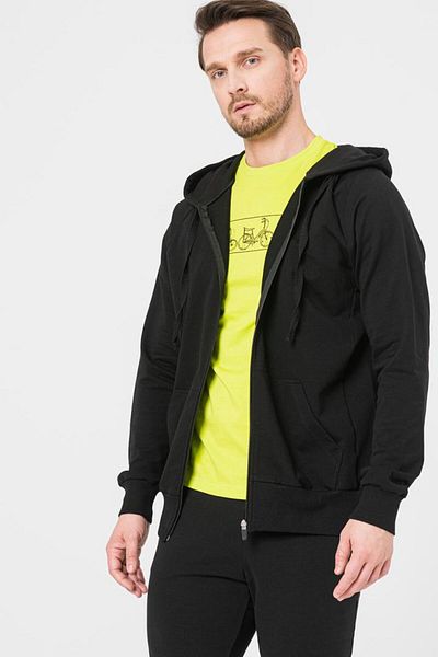 Pegas MEN'S CASUAL COTTON SWEATSHIRT BLACK-XL