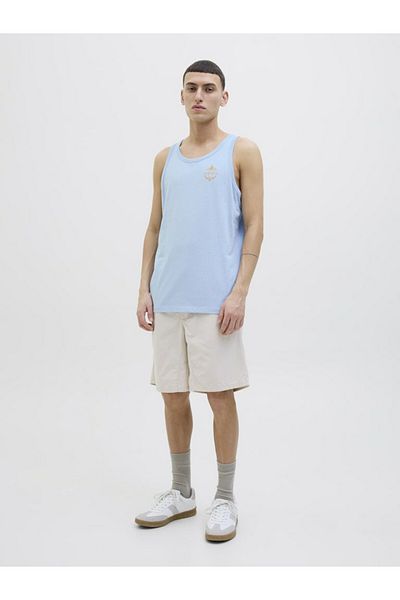 Jack & Jones Men's Blue Jjone Color Summer Tanktop Sl Singlet 12269423-Chambrayb