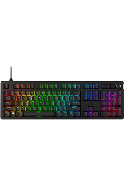 HP HyperX Alloy Rise mechanical gaming keyboard, RGB lighting (16,777,216 colors), Hyperx linear s
