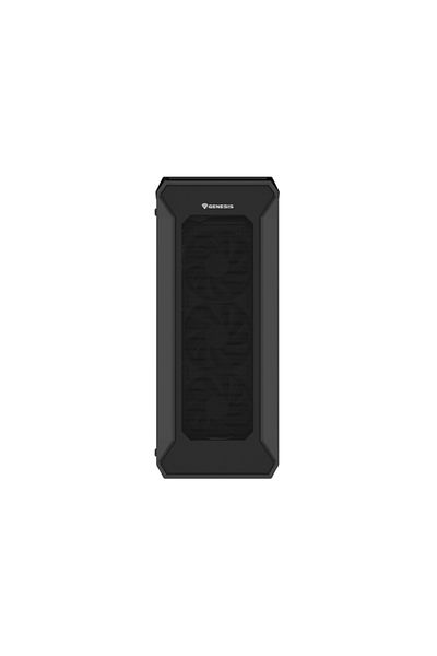 Genesis IRID 505F Mid Tower Case BLACK, Tempered Glass, Expansion Slots 8, Drive Bays: 2x