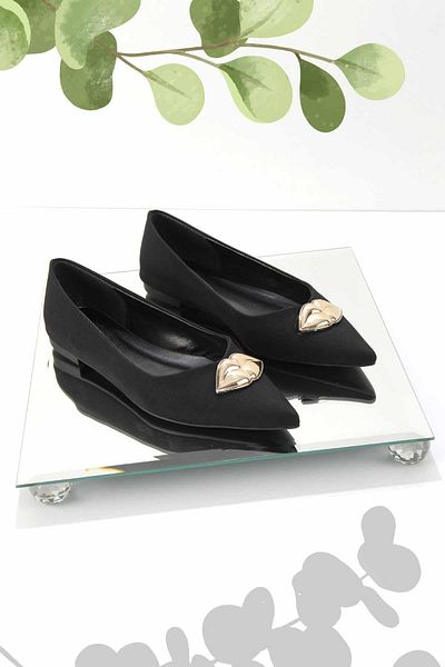 Bambi Matte Black Women's Ballerina Ballerina K01327060138