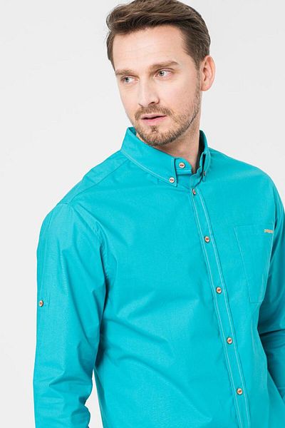 Pegas MEN'S CASUAL SHIRT TURQOISE S