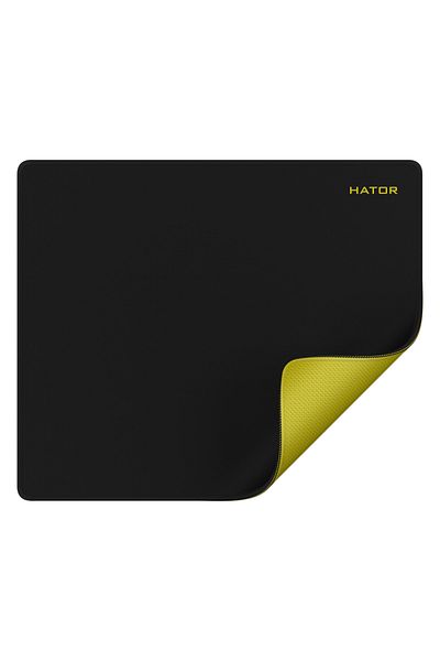 HATOR Mousepad Tonn Esport L, rubber material, dimensions 500 x 420 x 4 mm, black