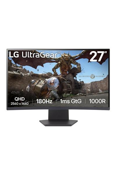 LG Monitor 27 27GS60QC-B.AEUQ, Curvature: 1000R, Diagonal (inch): 27, Diagonal (cm): 68, Aspec