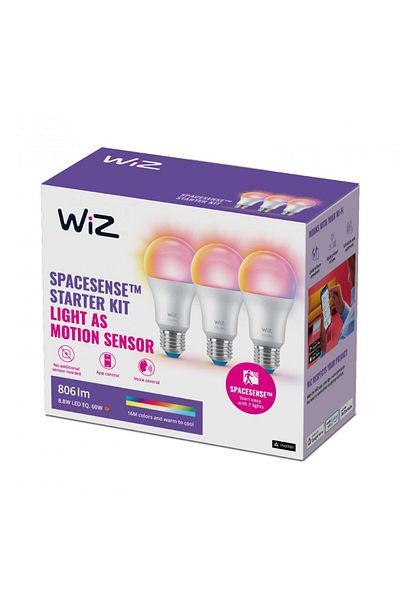Wiz Smart LED light sources WI-FI BLE 60W A60 E27 822-65 RGB 3CT/6