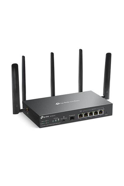 TP-LINK Omada 4G+ Cat6 AX3000 Gigabit VPN Router PORT: 1× Gigabit SFP WAN/LAN Port, 1× Gigabit RJ45 WA