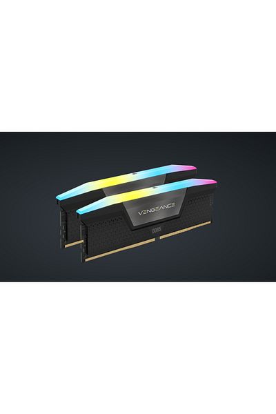 Corsair Memorie RAM Vengeance RGB 64GB DDR5 5200MHz CL40 Kit of 2