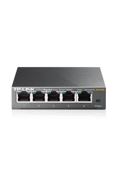 TP-LINK Switch TL-SG105E, 5 port, 10/100/1000 Mbps