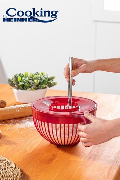 Heinner MIXING BOWL WITH LID, PLASTIC, 21 CM, COOKING BY