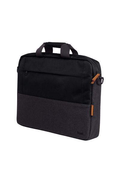 Trust Lisboa laptop bag, for laptops with a diagonal of up to 16.2 in compartments, material