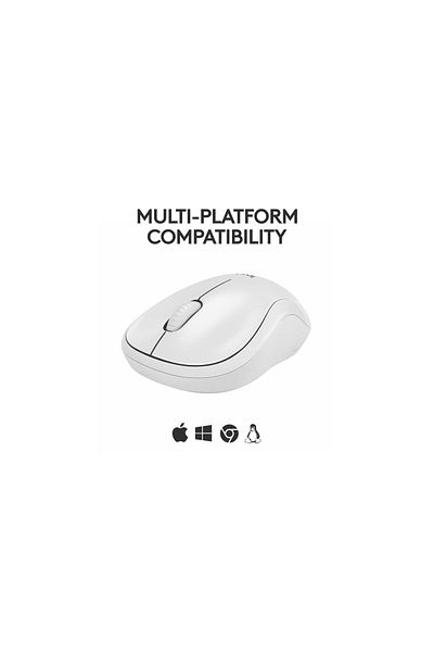 logitech Mouse MK240 Silent Wireless, optical, Bluetooth interface, 1000 DPI resolution, white