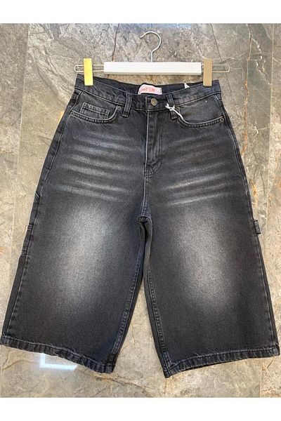 KOTOLOG Unisex Palaska Πίσω Πλαϊνή Τσέπη Λεπτομέρεια Σφυρί Μοντέλο Βερμούδες κάτω από το γόνατο Retro Capri