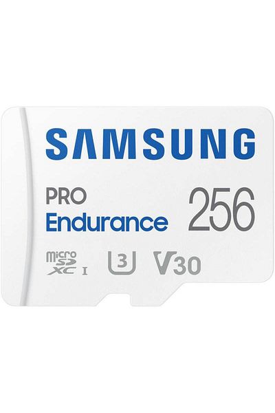 Samsung MicroSDXC PRO Endurance Memory Card (2022) UHS-1 Class 10 256GB + SD Adapter