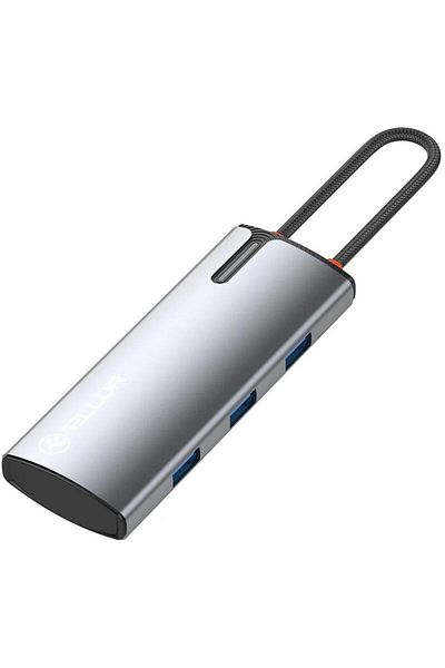 TELLUR Hub-uri USB Hub USBC 3.0 Tellur Basic, 4 port, gri