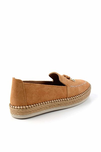 Bambi Taba Leather Kadın Espadril K01300305502