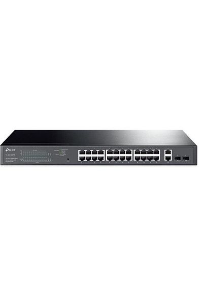 TP-LINK 28-Port Gigabit Easy Smart Switch with 24-Port PoE+ PORT: 24× Gigabit PoE+ Ports, 2× Gigabit N