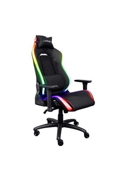 Trust GXT 719 Ruya gaming chair, RGB lighting, 5 wheels, class 4 gas lift, adjustable