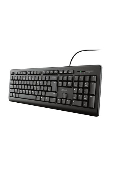 Trust Tastatura Primo, wired, negru