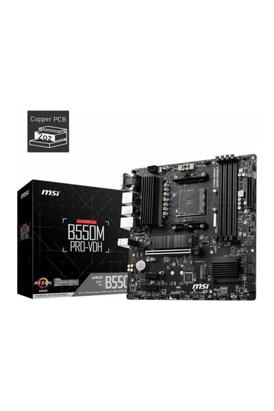 MSI Placă de bază B550M PRO-VDH AM4 mATX, DDR4, Dual M.2, HDMI/DP