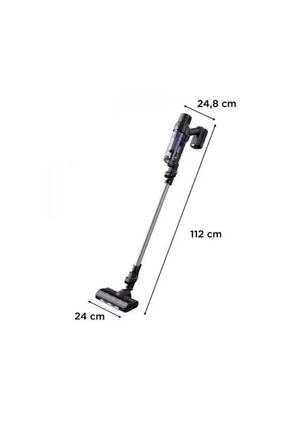Rowenta X-Pert 7.6 RH6A35WO upright vacuum cleaner, 0.44l, max autonomy 45 min, purple-black