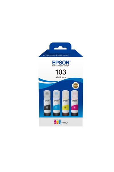 EPSON Kit cartuse cerneala 103, multipack (cyan,magenta,yellow,black), pentru EcoTank L5296