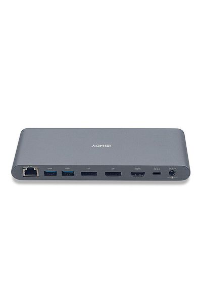 LİNDY Dock Laptop USB 3.2 Type C, 5k DP, PD 3.0 100W, Gigabit, SD, MicroSD, Audio