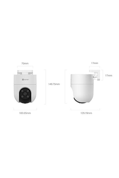 EZVIZ Camera de supraveghere CS-H8c-R100-1K2WKFL(4mm), 2MP, Sensor:1/2.7" Progressive Scan CMOS, Re