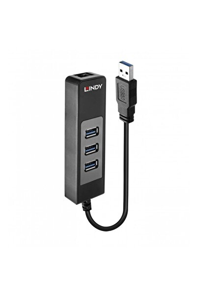 LİNDY USB Hubs Adapter HUB 3.1 + Gigabit Ethernet