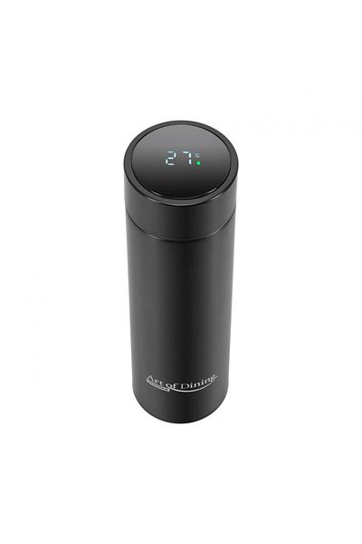 Heinner Mugs & Cups STAINLESS STEEL THERMOS 450ML, LED TEMP INDICATOR, BLACK