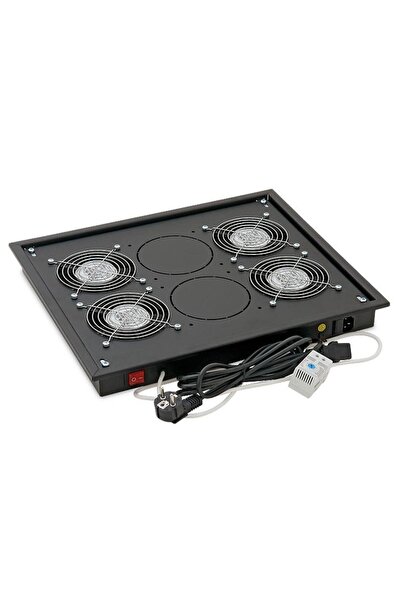 TRITON Panou de ventilație pentru rack de podea de 19 inch, 4 ventilatoare, t...