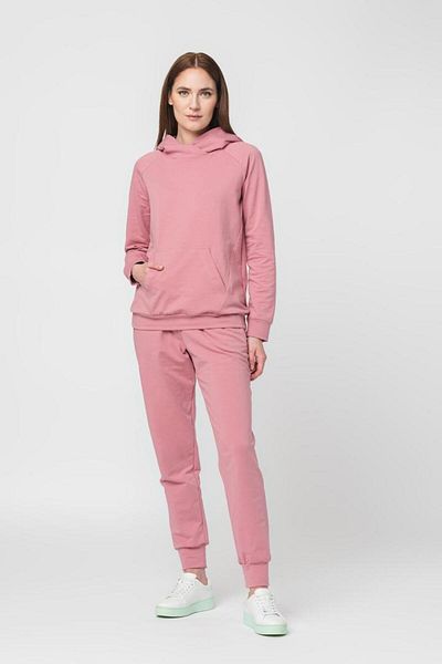 Pegas WOMEN'S COTTON RAGLAN SWEATSHIRT PINK-S