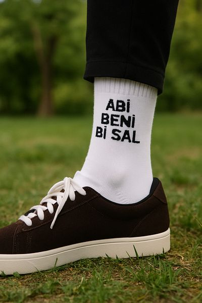 ÖZKAHRA TEKSTİL Brother, Don'T Be so Sal Written Socks Unisex - Humorous - Gift