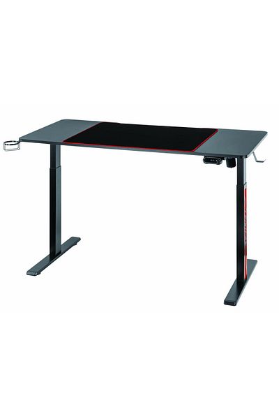 SERIOUX Elysium LED RGB electric gaming desk 1400x600x730mm, electric height adjustment
