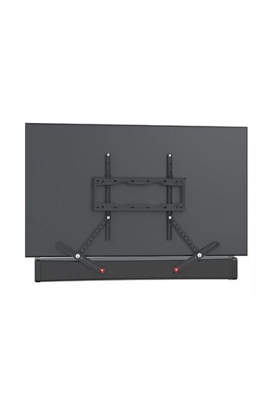 Barkan Adjustable bracket for mounting Soundbar to TV stand, supports up to 6.5kg, black