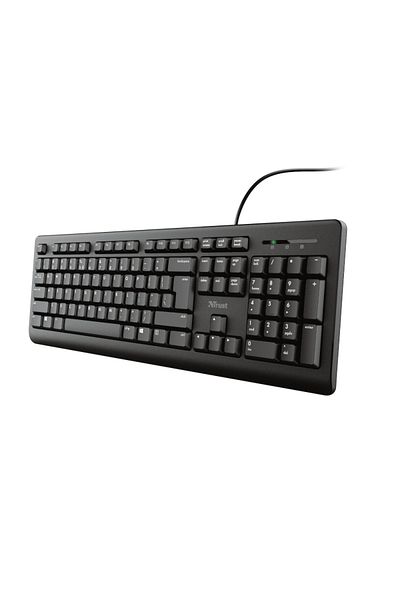 Trust Tastatura Primo, wired, negru
