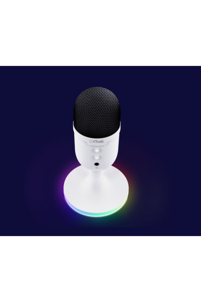 Trust GXT 234W Yunix Microfon cardioid cu fir, Alb