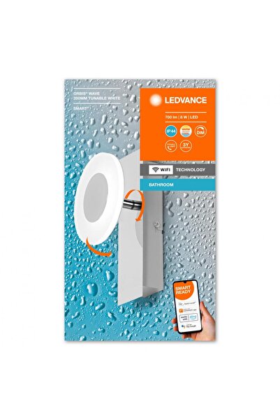 Ledvance SMART+ WiFi Orbis Wave 200 Aplică de perete pentru baie 8W 700lm IP4...
