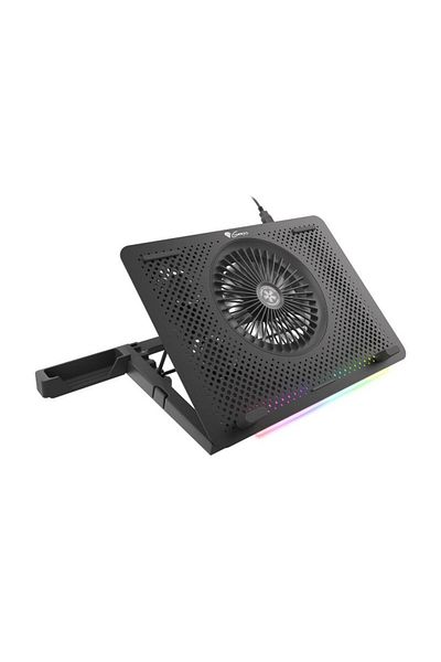 Genesis Oxid 450 RGB laptop stand/cooler, 15.6, 5 fans, RGB lighting, black